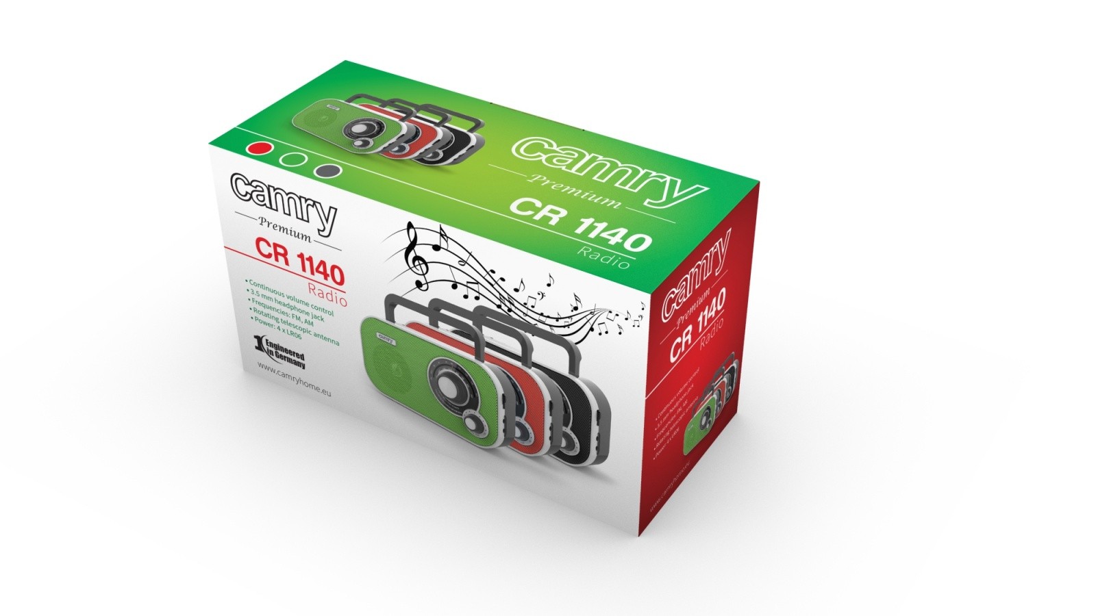Radio CR1140B, črne barve 2