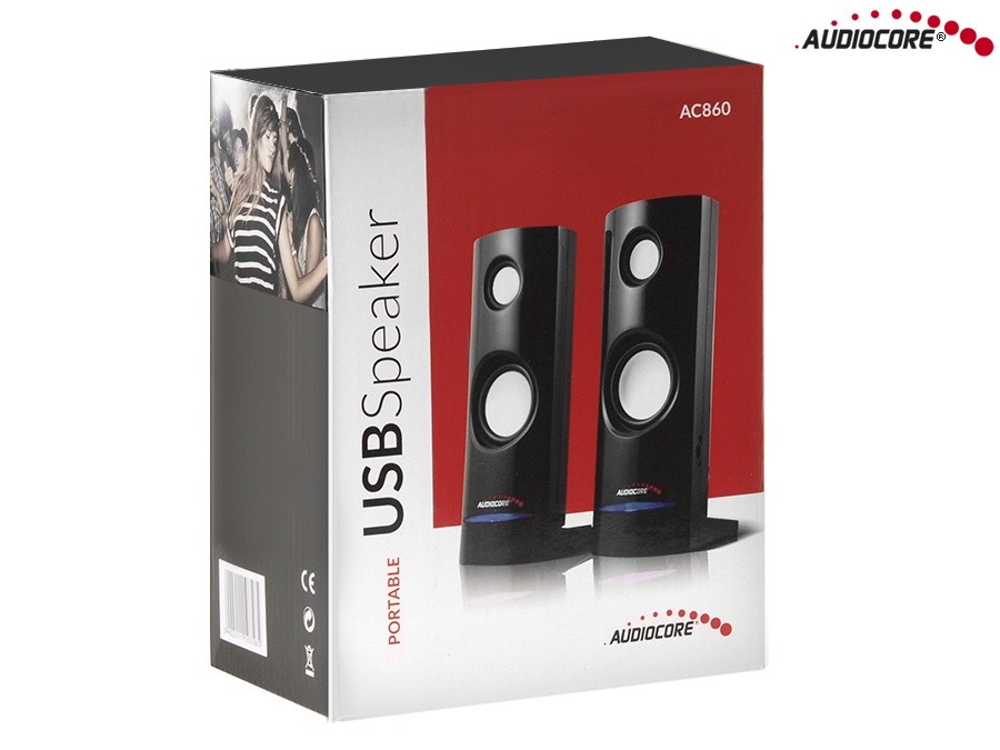 Računalniški zvočniki 8W USB AC860, črni 5