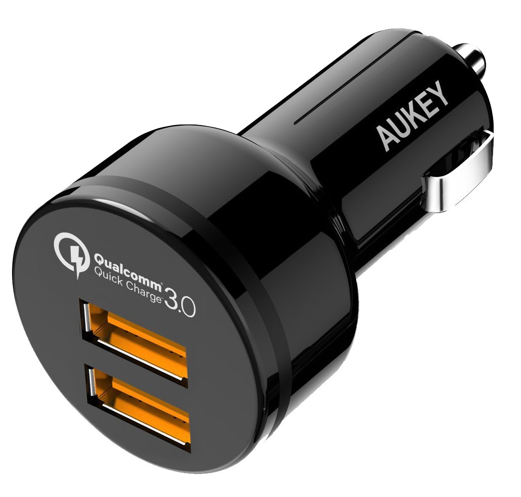 Avtomobilski polnilnik CC-T8 Quick Charge 3.0, 2xUSB, 6A, 36W