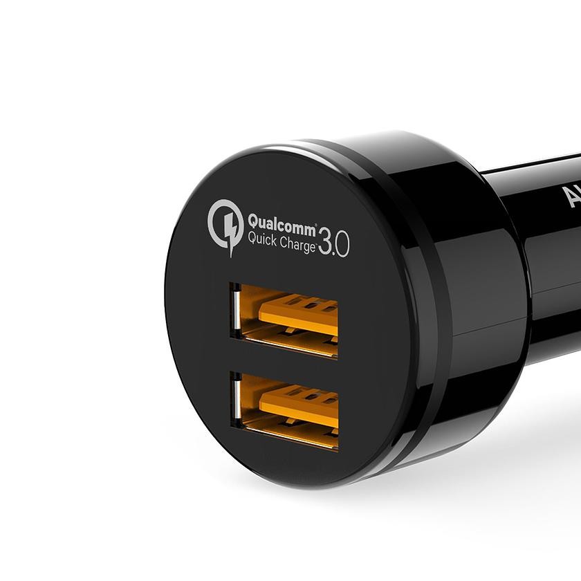 Avtomobilski polnilnik CC-T8 Quick Charge 3.0, 2xUSB, 6A, 36W 3