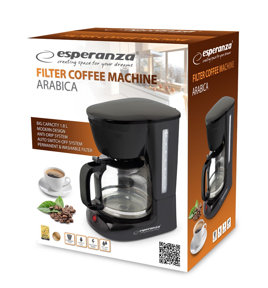 Esperanza ARABICA filter aparat za kavo 1.8L 2