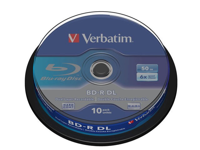 BD-R Blu-ray plošče, 6x, 50GB, 10 kosov