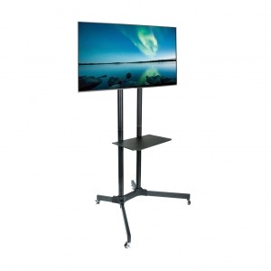Voziček za TV 30-65" z držalom in kolesi, 60kg, S-08A 2