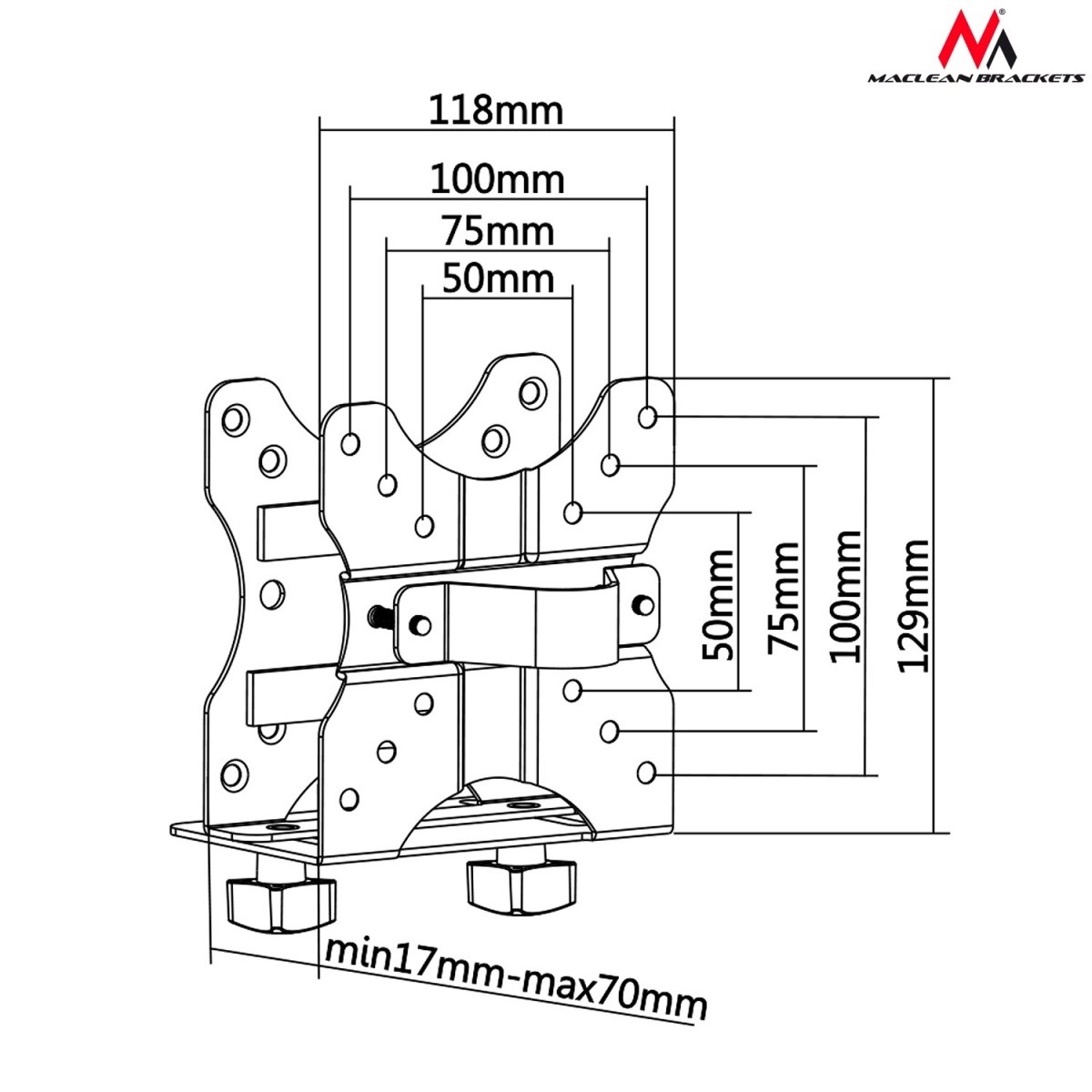 Nosilec za mini računalnik MC-720 NUC MAC CPU 4