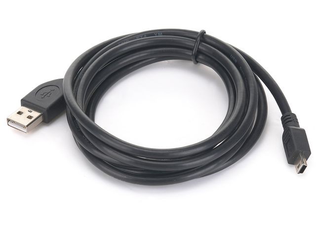 USB A-mini B 2.0 kabel (Canon) 1.8m, črn