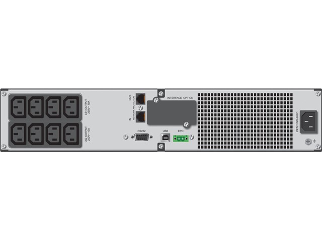 UPS 1000VA Line-Interactive, 8x IEC, LCD, Rack 19" 2
