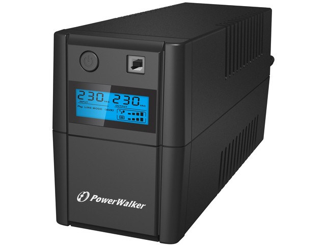 UPS PowerWalker Line-Interactive 850VA, 4x IEC, AVR, USB, LCD
