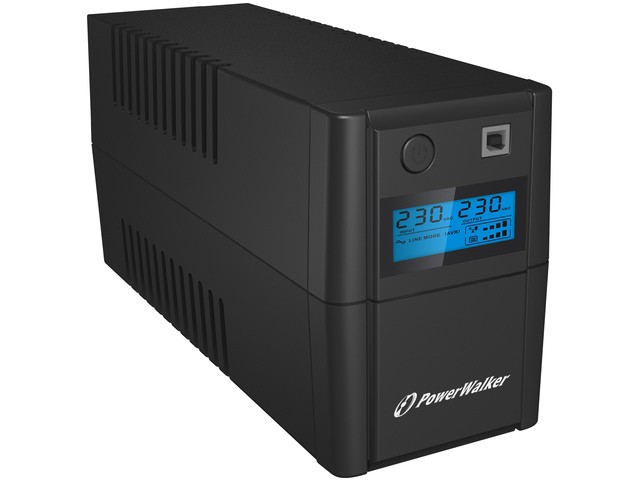 UPS PowerWalker Line-Interactive 850VA, 4x IEC, AVR, USB, LCD 3