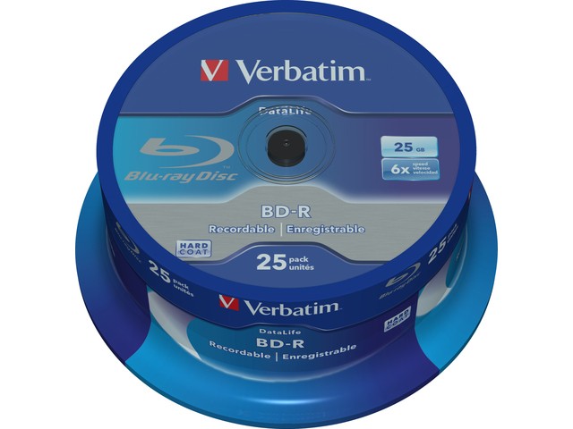 BD-R Blu-ray ploščki, 6x, 25GB, 25 kosov (DataLife)