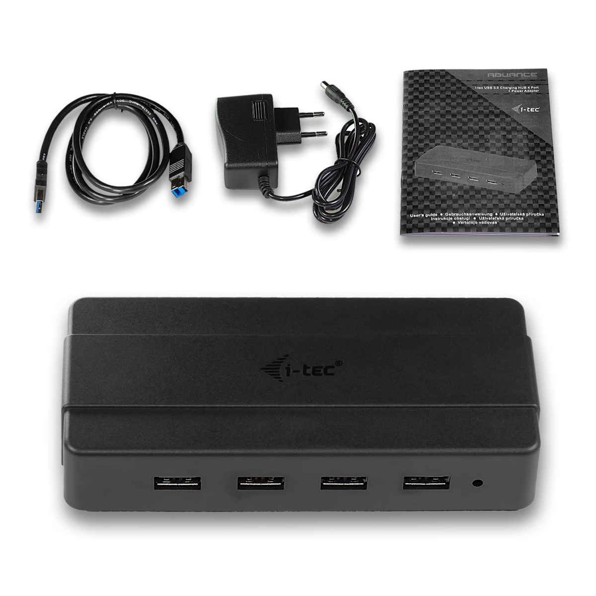 USB 3.0 HUB s 4 vrati in napajalnikom 4