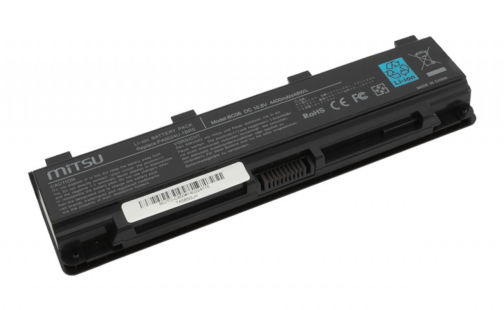 Baterija za Toshiba C850, L800, S855, 4400 mAh 4