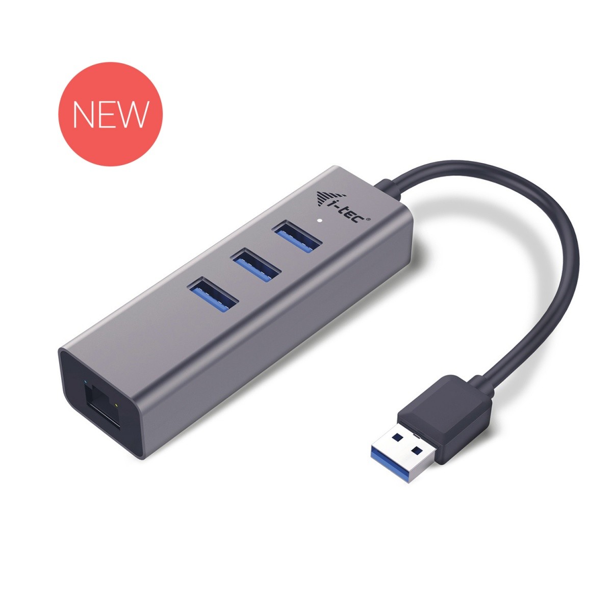 USB 3.0 Hub, 3-portni, Gigabit Ethernet