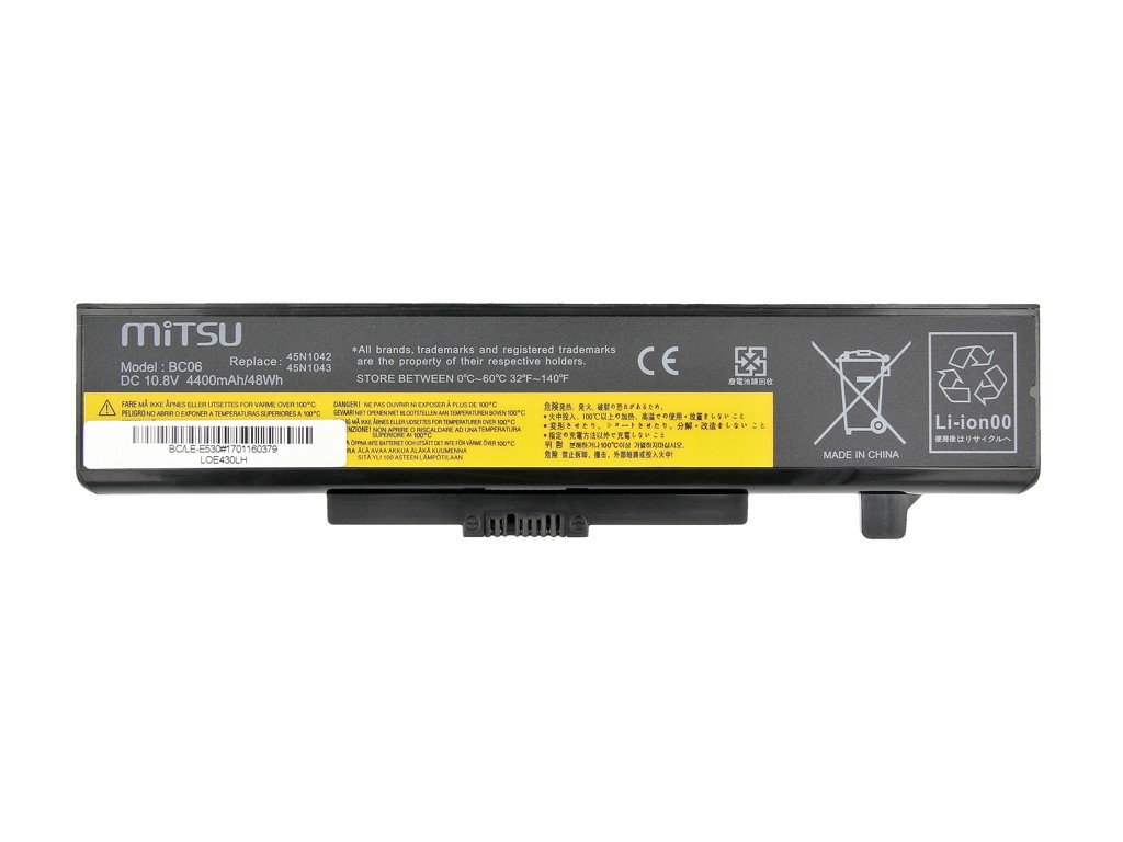 Mitsu baterija za Lenovo Thinkpad E530 4400 mAh (48 Wh) 10.8-11.1V 4