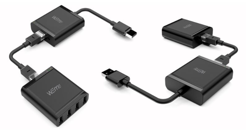 USB 2.0 podaljšek preko IP, 4x USB, 60m (Y-2516) 2