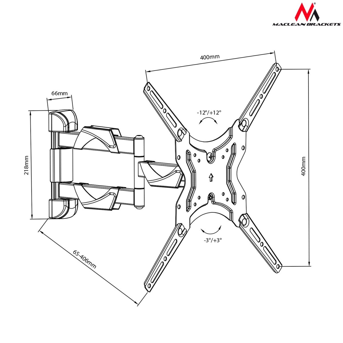 Stojalo za TV/monitor 13-65" do 30kg (MC-743) 4