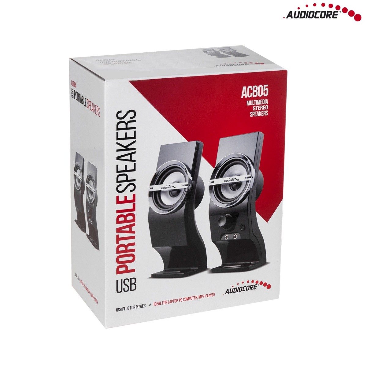 Računalniški zvočniki 6W AC805, USB, črni 2