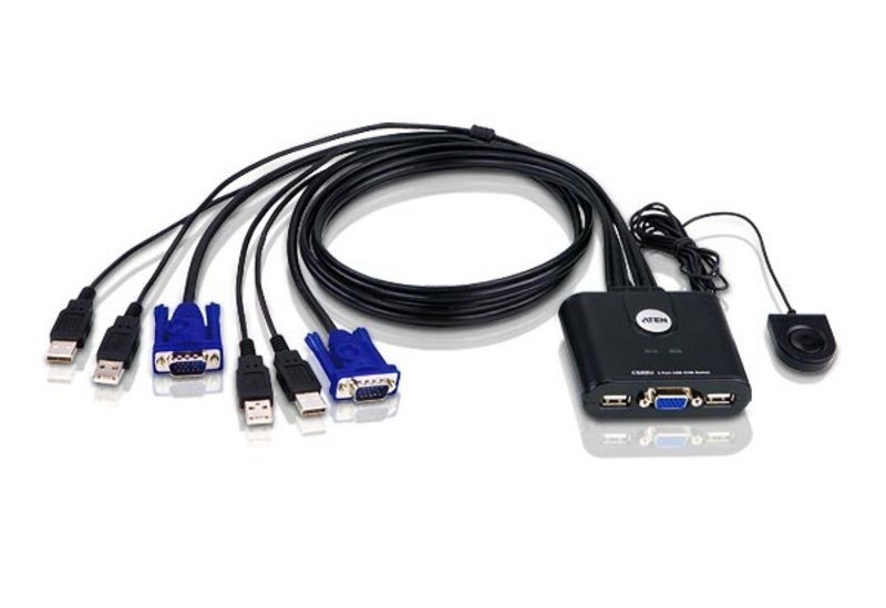 ATEN CS22UAT 2-portni KVM preklopnik, USB
