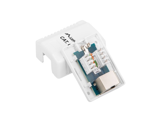 Vtičnica za omrežje RJ45 Cat.6 bela 2