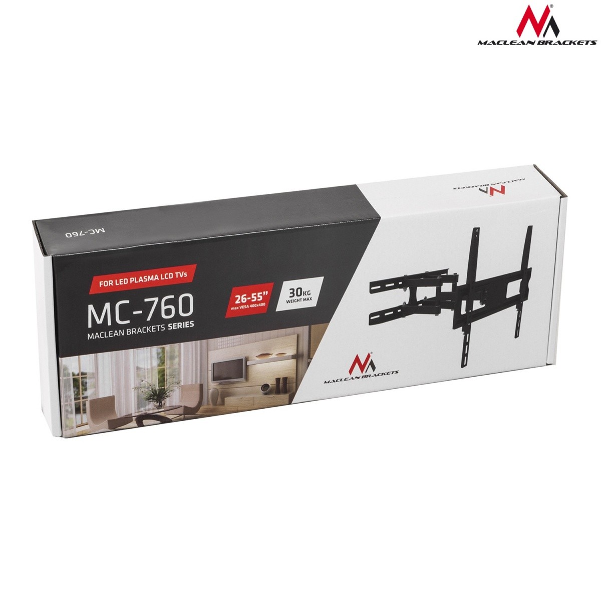 Stenski nosilec za TV MC-760 (26-55", Črna) 5