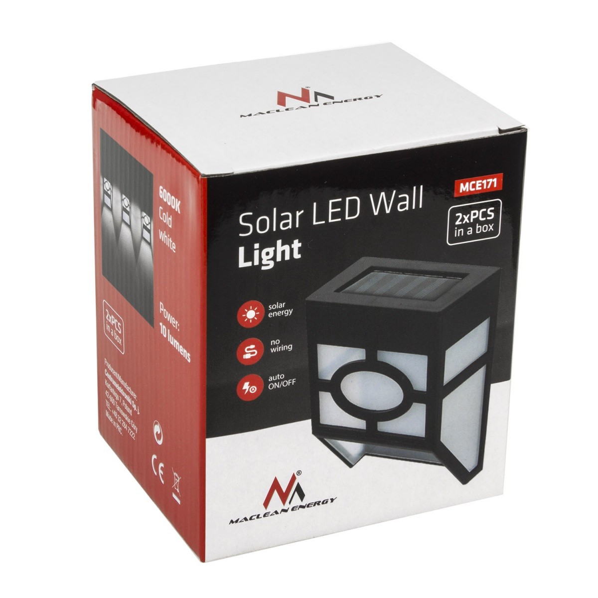 Solarna vrtna LED svetilka MCE171, set 2 kosa 4