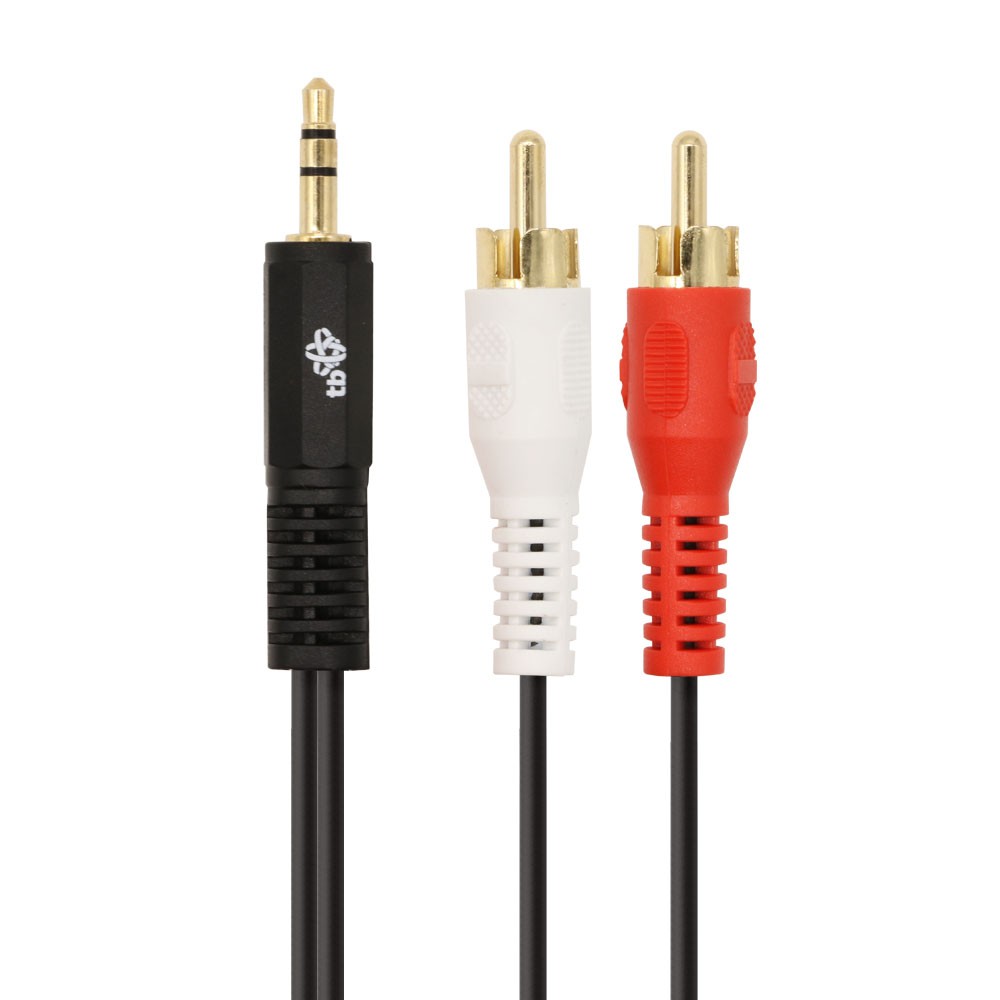 Kabel 3,5mm Mini Jack - 2x RCA M/M (chinch) 1,5m 2