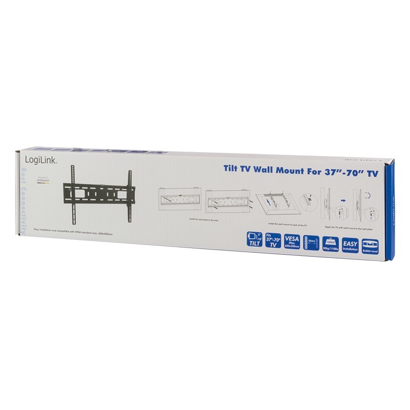 Stenski nosilec za TV/monitor LCD/LED VESA, 37-70 palcev, do 50 kg 2