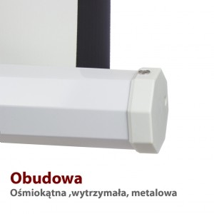 Ročni projekcijski zaslon na stojalu 100", 203x152cm, 4:3 5