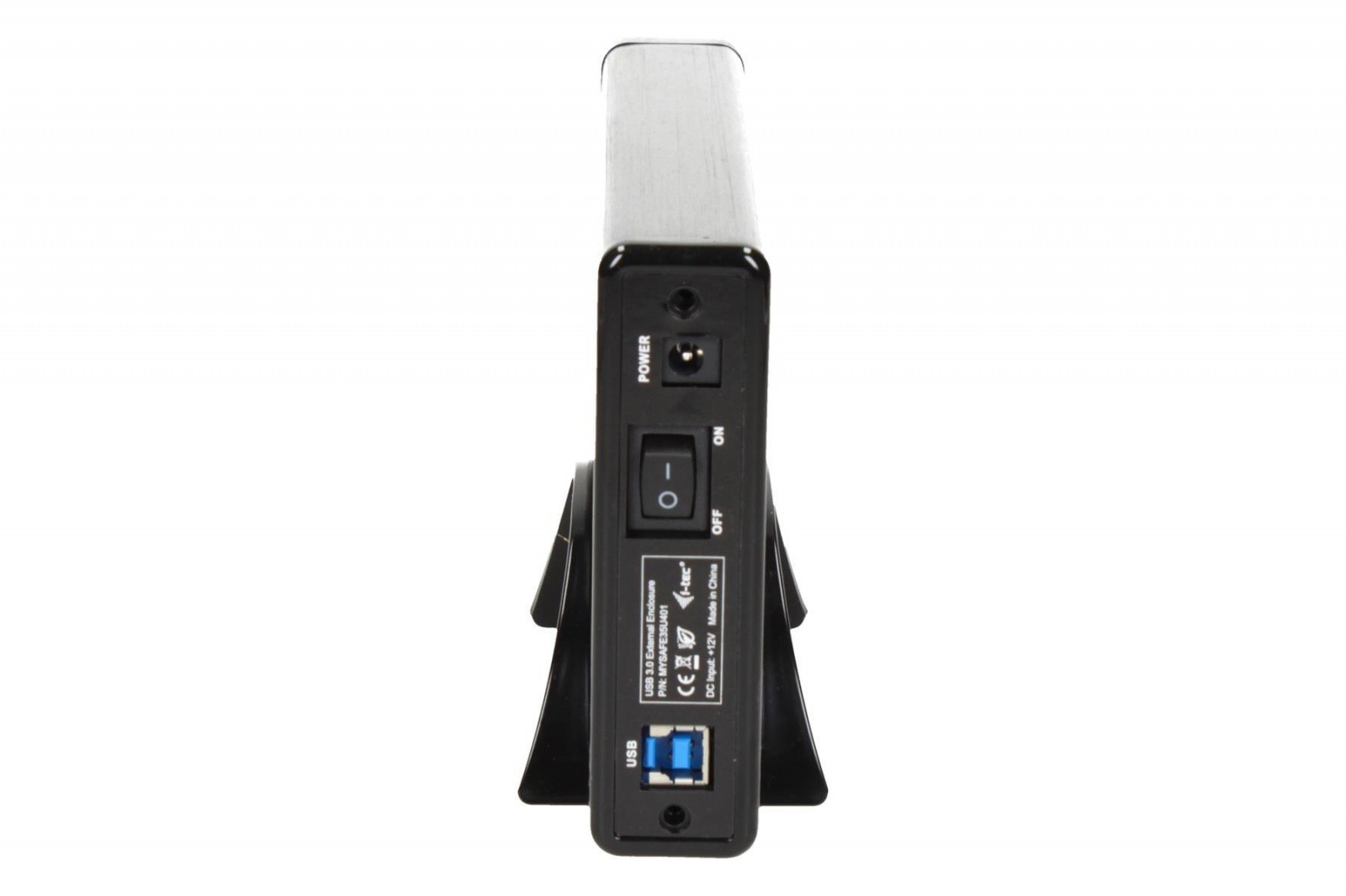 Ohišje za zunanji disk MYSAFE USB 3.0, SATA HDD/SSD, črno aluminijasto 8