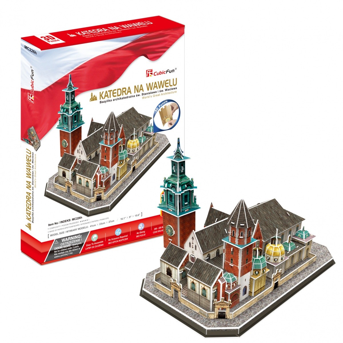 3D Puzzle Katedra na Wawelu 101 del