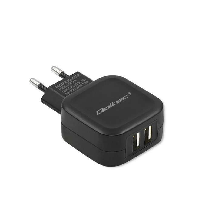 Omrežni polnilnik 17W, 2xUSB 5
