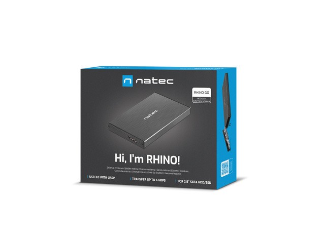 Natec Rhino Go 2.5" USB 3.0 ohišje za HDD/SSD, SATA 5