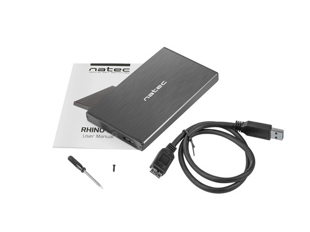 Natec Rhino Go 2.5" USB 3.0 ohišje za HDD/SSD, SATA 6