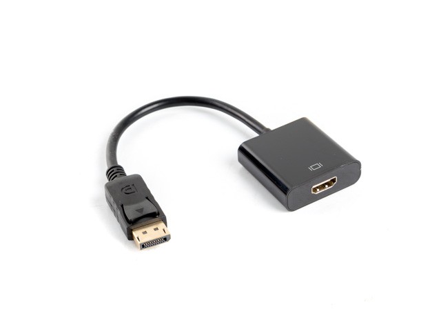 Adapter DisplayPort (M) -> HDMI (F), 10cm kabel