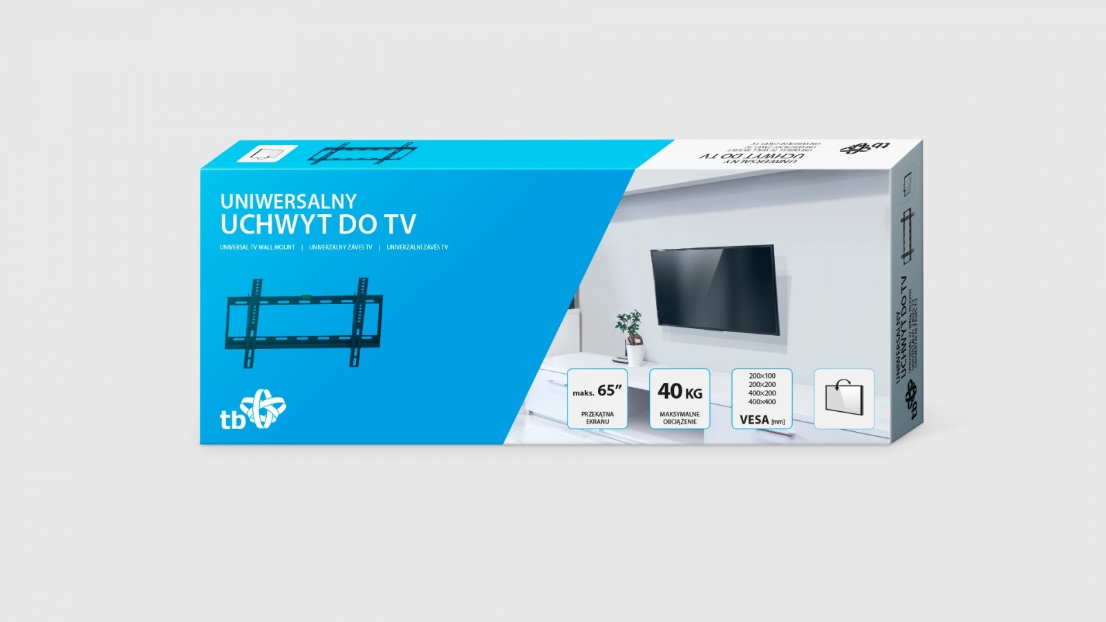 Stojalo za TV do 65" TB-451, 40kg, VESA 400x400 2