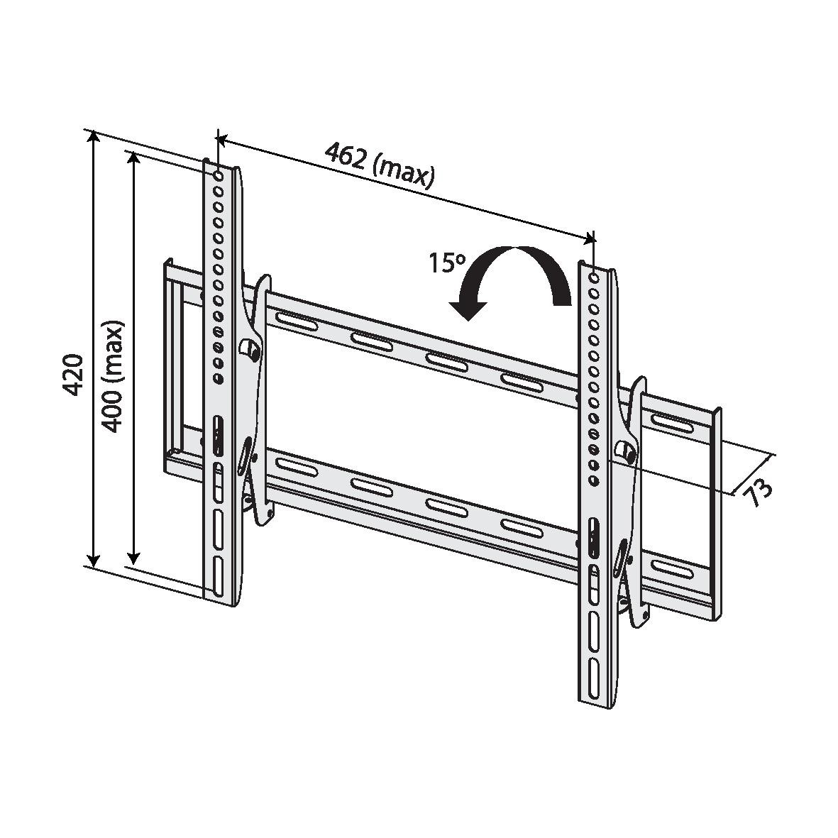 Stojalo za TV do 65" TB-451, 40kg, VESA 400x400 3