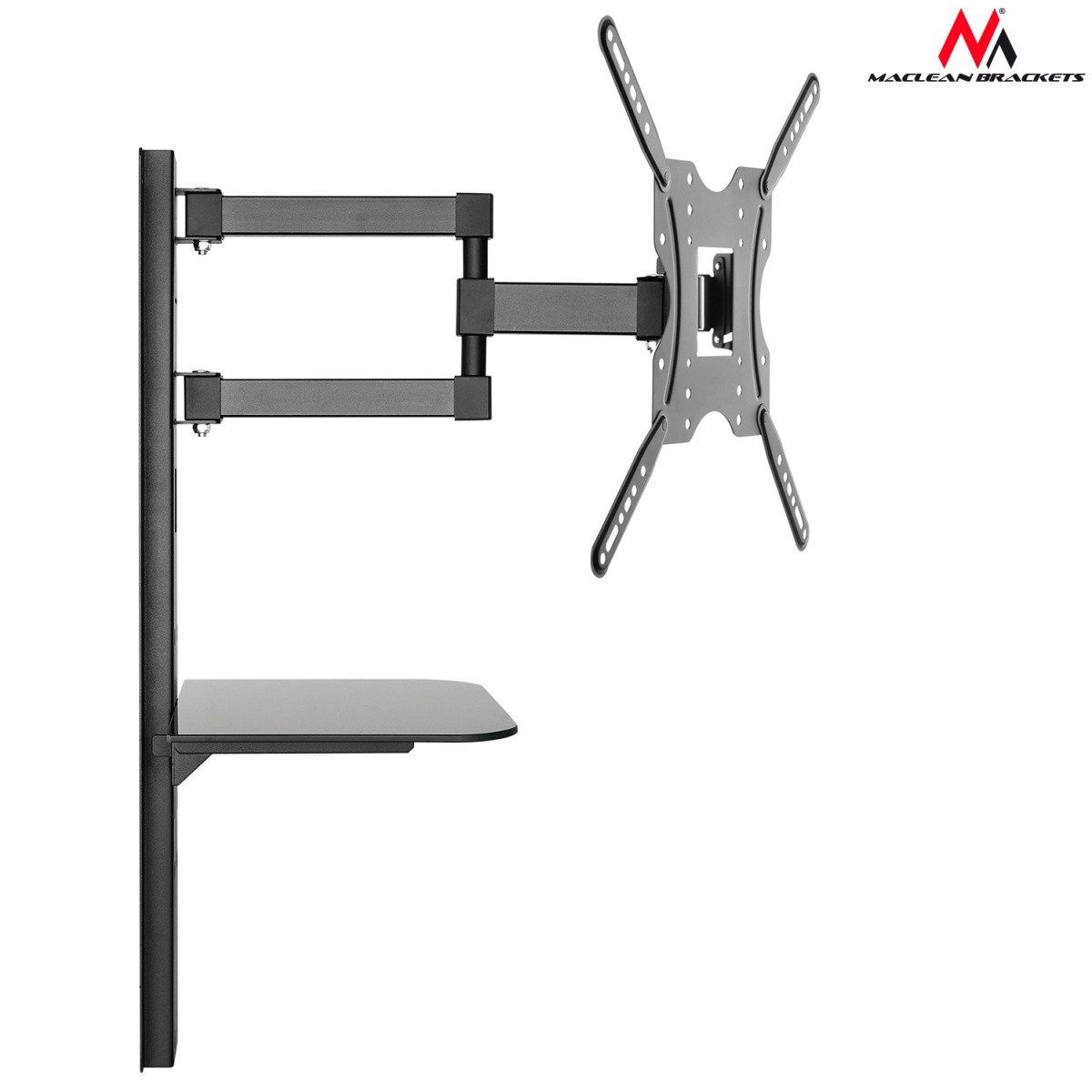 Stojalo za TV 32"-55" z DVD polico, 30kg, VESA 400x400 4