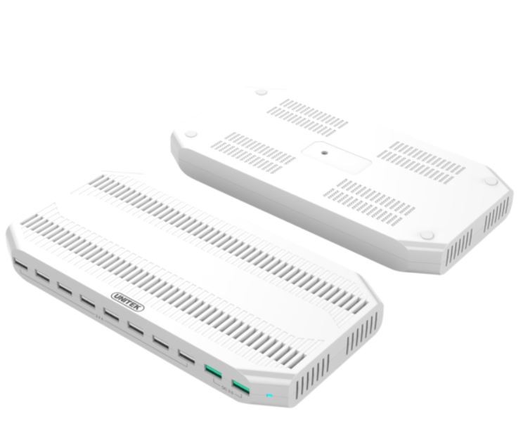 Polnilna postaja 10xUSB, 96W, 2xQC3.0 3