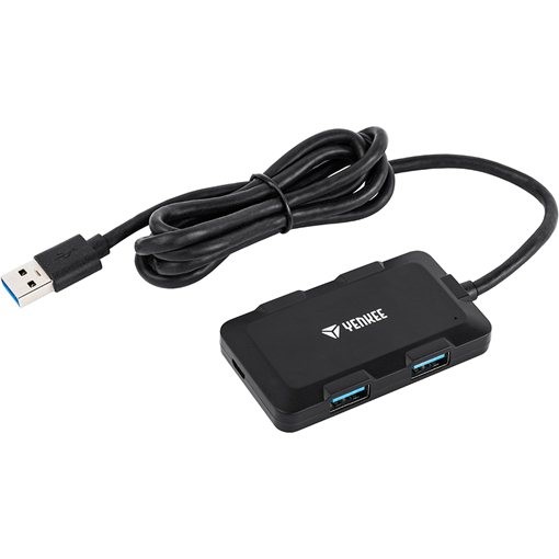 Polnilni hub s 4 USB vhodi YHB 4341BK