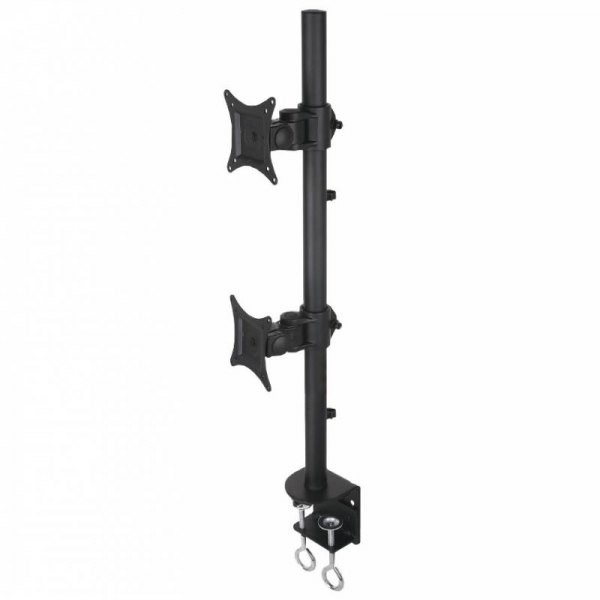 Dvojni namizni nosilec za LCD/LED 13-27" črn 2