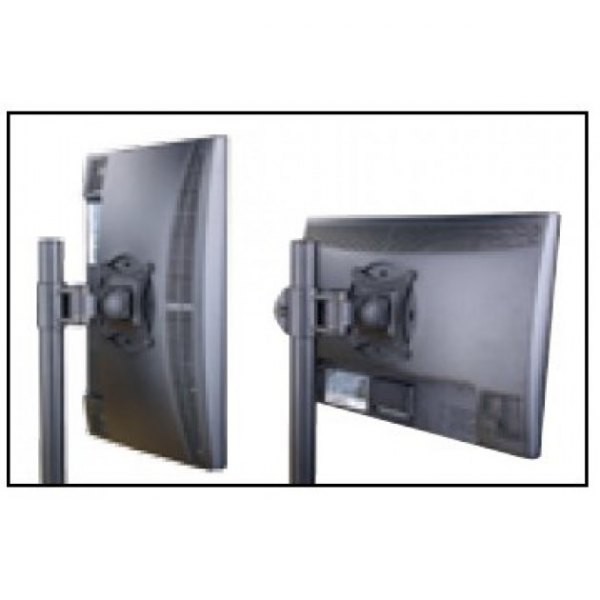 Dvojni namizni nosilec za LCD/LED 13-27", 2x10kg, črn 4