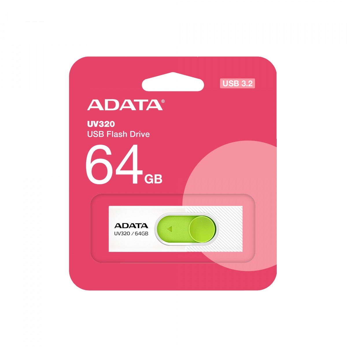 USB ključek 64 GB, UV320, USB 3.2, belo-zelen 3