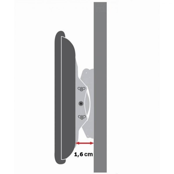 Slim TV nosilec Techly za LCD/LED 42-80" do 50kg, črn 3