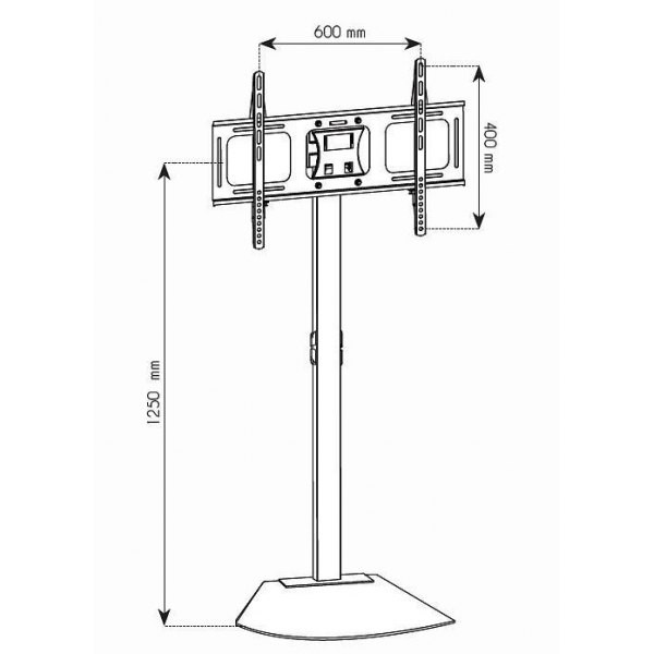 Talni stojalo za TV LCD/LED 32-70", nastavljiv, črn 3