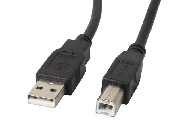 USB 2.0 kabel AM-BM, 5m, črn, s feritno zanko