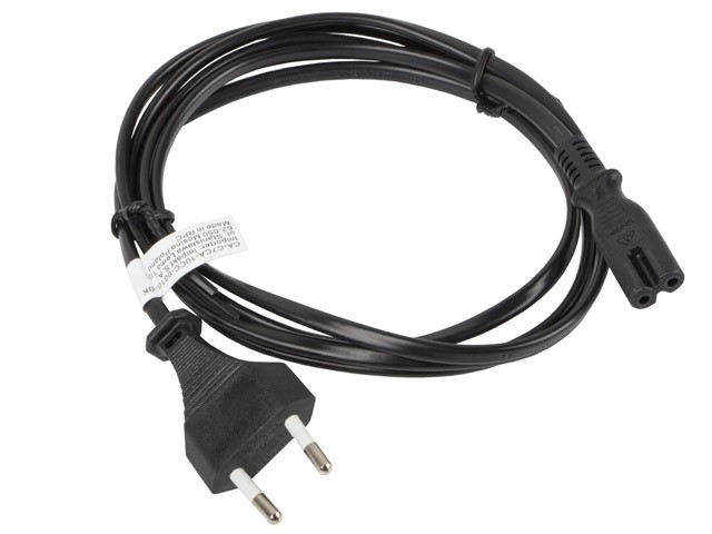 Lanberg Napajalni kabel EURO (radijski) CEE 7/16 - IEC C7, 1.8m, črn 3