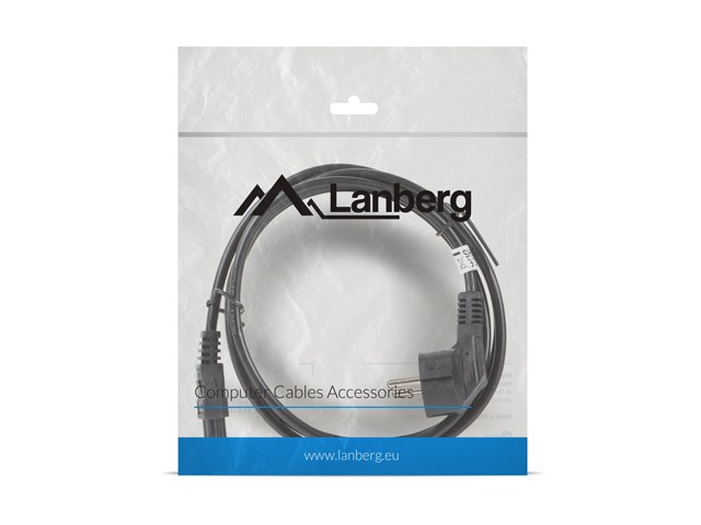 Lanberg Napajalni kabel za prenosnik (MIKI) IEC 7/7 - IEC C5, 1.8m, VDE, črn