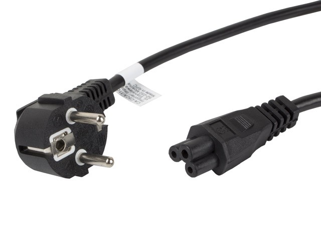Lanberg Napajalni kabel za prenosnik (MIKI) IEC 7/7 - IEC C5, 1.8m, VDE, črn 2