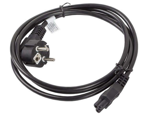 Lanberg Napajalni kabel za prenosnik (MIKI) IEC 7/7 - IEC C5, 1.8m, VDE, črn 4