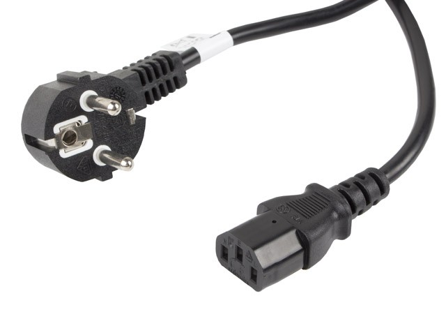 Napajalni kabel CEE 7/7 - IEC C13 VDE 10M črn