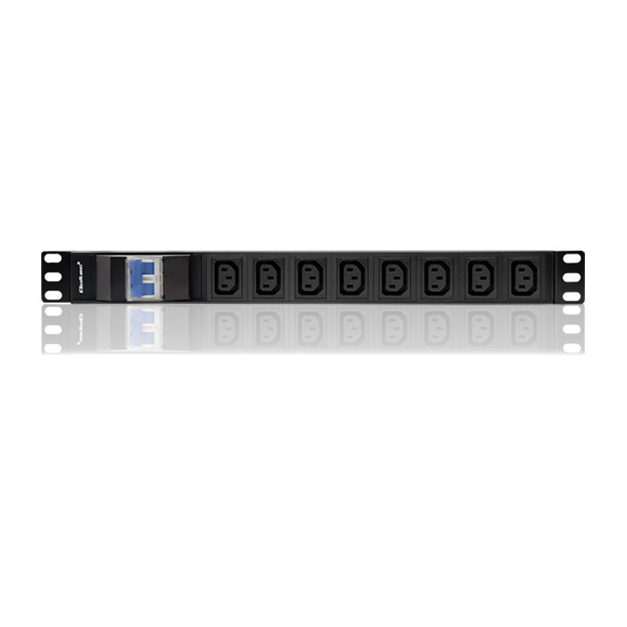 Rack napajalna letev, 19", 1U, 10A, 8x IEC C13, 2m 5